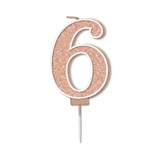 CANDLE SPARK.FIZZ #6 R.GOLD P1