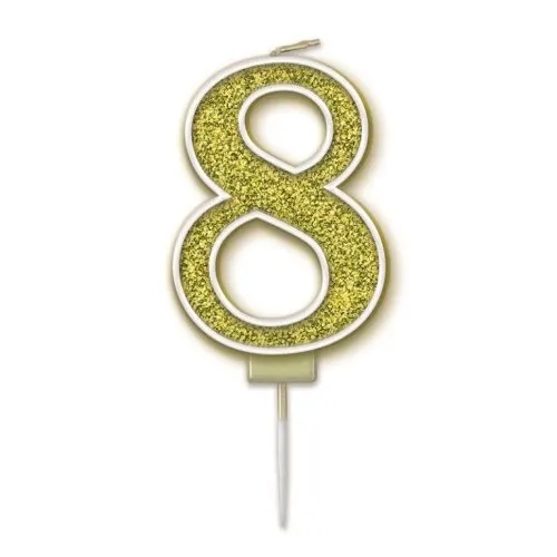 CANDLE SPARK.FIZZ #8 GOLD P1