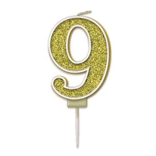 CANDLE SPARK.FIZZ #9 GOLD P1