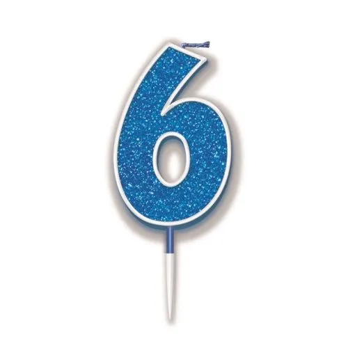 CANDLE GLITTER #6 BLUE P1