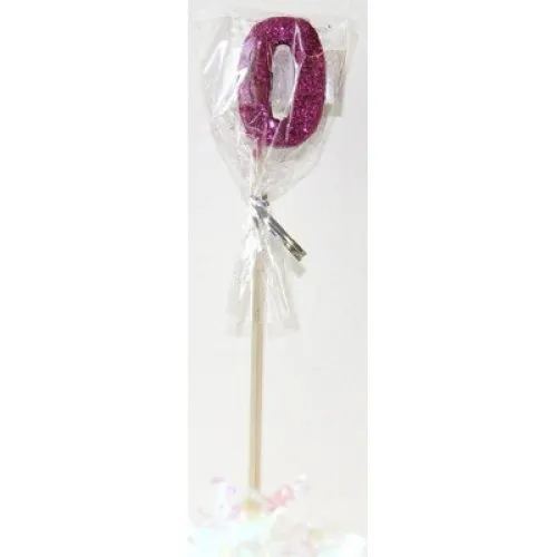 [447500] CANDLE PINK GLITTER L/stick #0