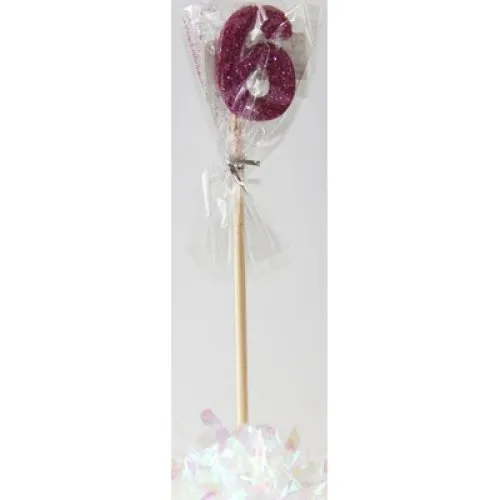 CANDLE PINK GLITTER L/stick #6
