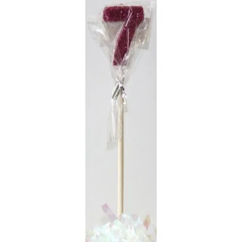 CANDLE PINK GLITTER L/stick #7
