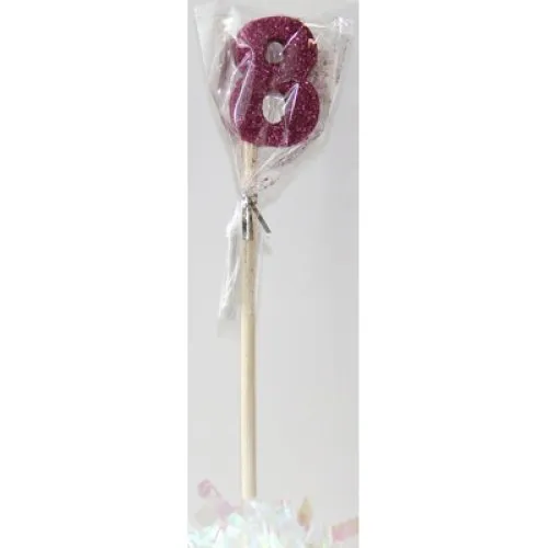 [447508] CANDLE PINK GLITTER L/stick #8