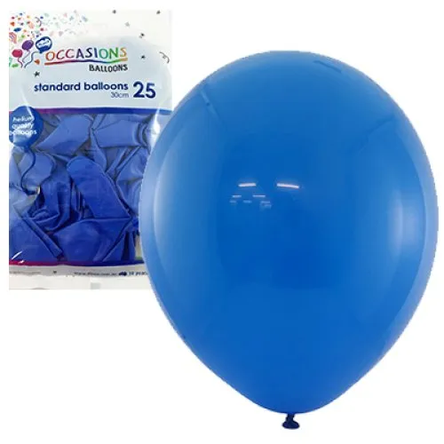 BALLOON STD P25 30CM ROYALBLUE