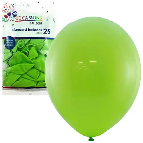 BALLOON STD P25 30CM LIME