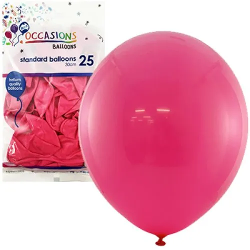 BALLOON STD P25 30CM FUCHSIA