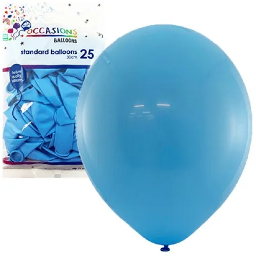 BALLOON STD P25 30CM LT.BLUE
