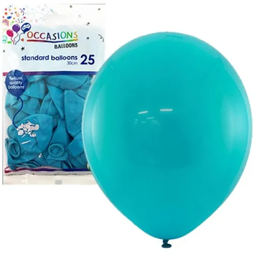 BALLOON STD P25 30CM TEAL