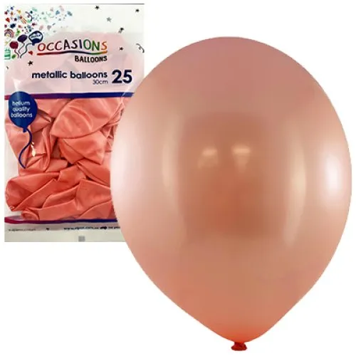 BALLOON MET P25 30CM ROSE GOLD