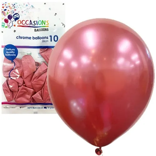[203175] BALLOON CHROME P10 30CM PINK