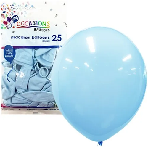 BALLOON MACARON P25 30CM LTBLUE