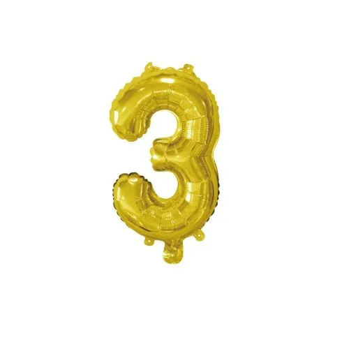 Foil Balloon 14" DECROTEX GOLD #3 P1