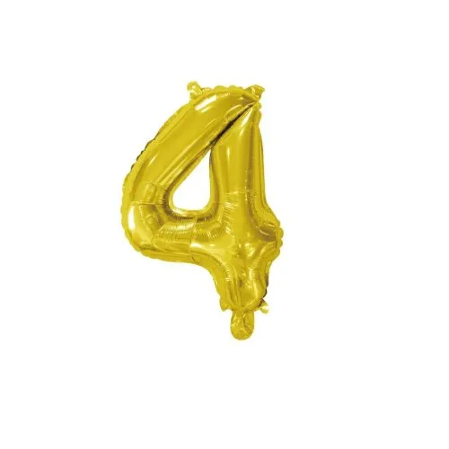 Foil Balloon 14" DECROTEX GOLD #4 P1