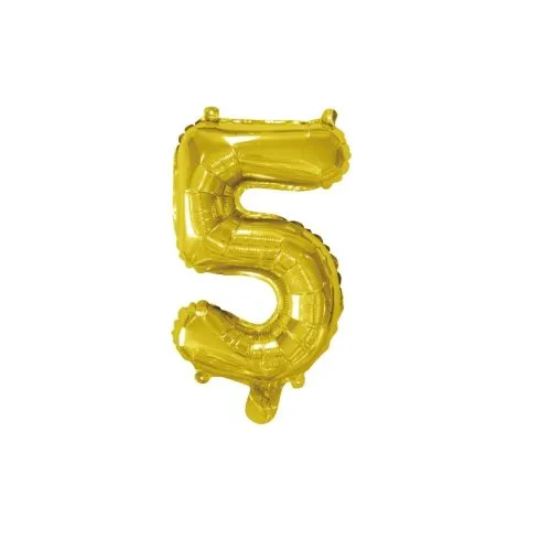 [213005] Foil Balloon 14" DECROTEX GOLD #5 P1