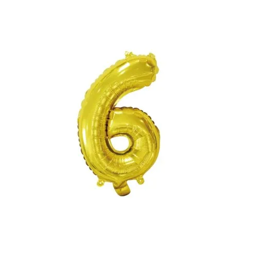 Foil Balloon 14" DECROTEX GOLD #6 P1