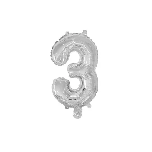 Foil Balloon 14" DECROTEX SILVER #3 P1