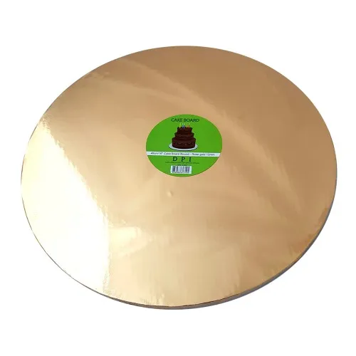[DPI1389] Cake Board Round - Rose Gold Foil 40 cm 12mm