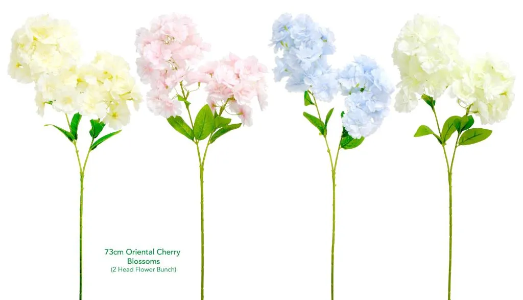 [DUR7372] Decorative Artificial Flowers - 73CM Oriental Cherry Blossoms