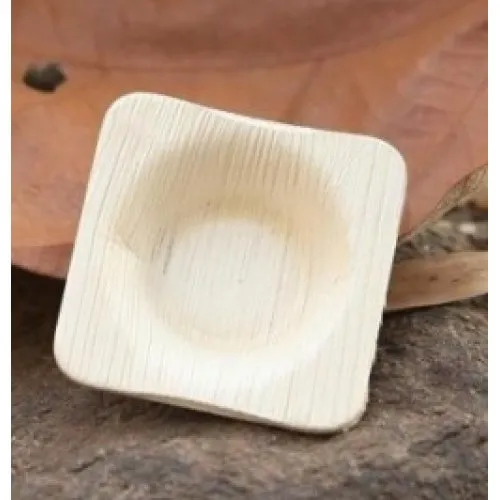 Palm Leaf Round Dip Bowl 2.5inch 65mm Pack 25x8