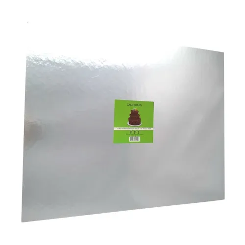 [DPI1206] Cake Board Rectangle - Silver Foil 16x20" 4mm