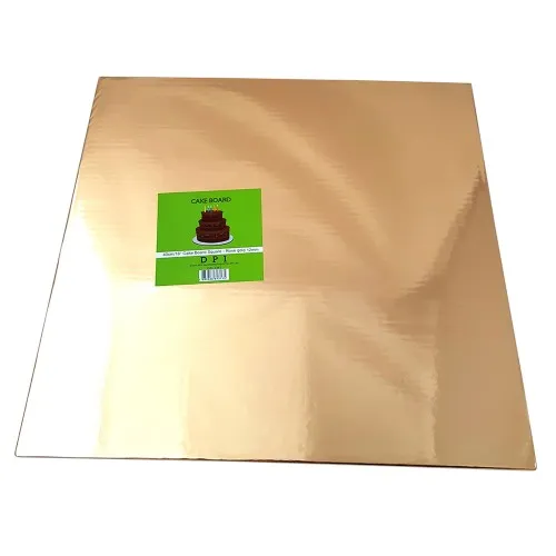 [DPI1392] Cake Board Square - Rose Gold Foil 40cm 12mm