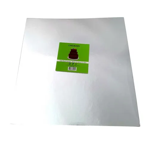 [DPI1081] Cake Board Square - Silver Foil 14" 4mm