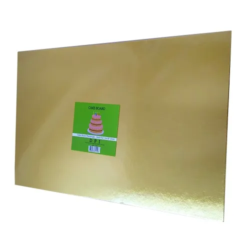 [DPI1205] Cake Board Rectangle - Gold Foil 12x18" 4mm