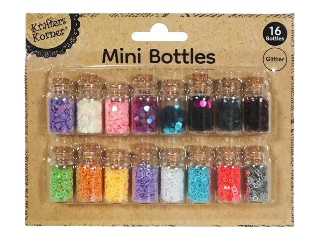 [CRAFT 291168] ASST SEQUINS IN MINI BOTTLES/16 [96/12]
