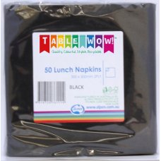 [380158.0] Black Lunch Napkin 33X33cm 2ply P50