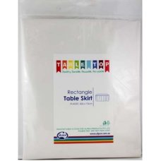 [388401] TABLE SKIRT 426x73cm WHITE P1