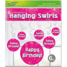 [OT657991] SWIRL HOLO. HBDAY PINK P6