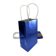 [465850] PARTYBAG PAPER MET BLUE PK5