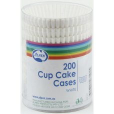 [107101] CUPCAKE CASES 200 WHITE