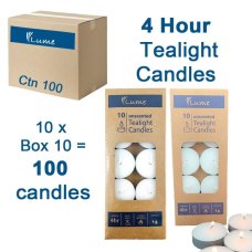[420121] LUME TEALIGHT 4HR BOX10