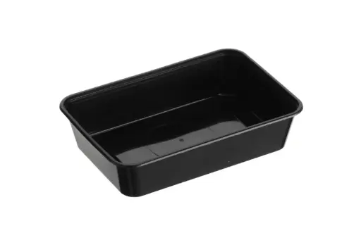 [REG 500B] 500ml Rectangular Container Black