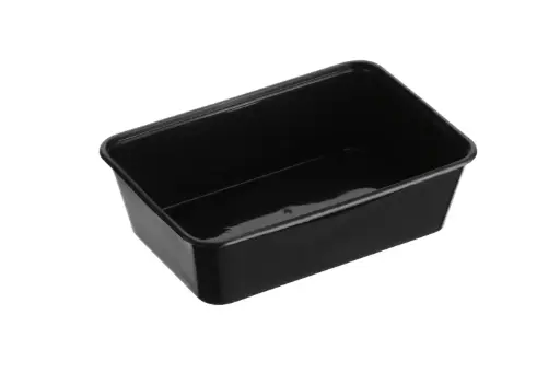 [REG650B] 650ml Rectangular Container Black