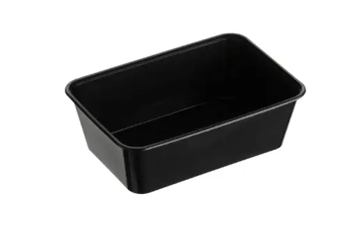 [REG750B] 750ml Rectangular Container Black