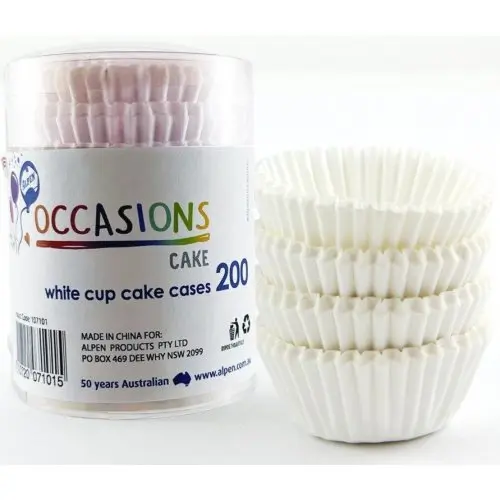 [107161] MINI CUPCAKE CASE 100 WHITE